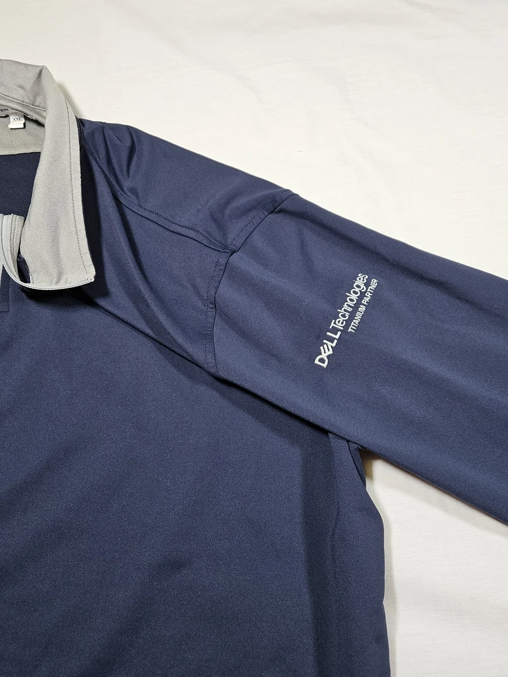 Peter Millar Men's Golf Pullover Quarter Zip XXL Navy Blue Dell Technologies
